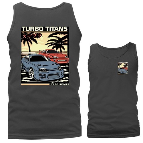 Camiseta sin mangas Fast and Furious Two Cars importada afinada personalizada JDM Sports Car - Imagen 6 de 11