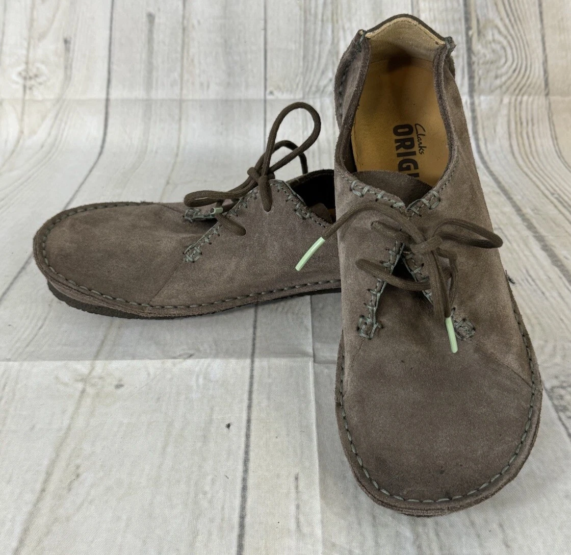 Scarpe Clarks Originals Faraway donna Field Oxford scamosciate suola crepe 75540 7M