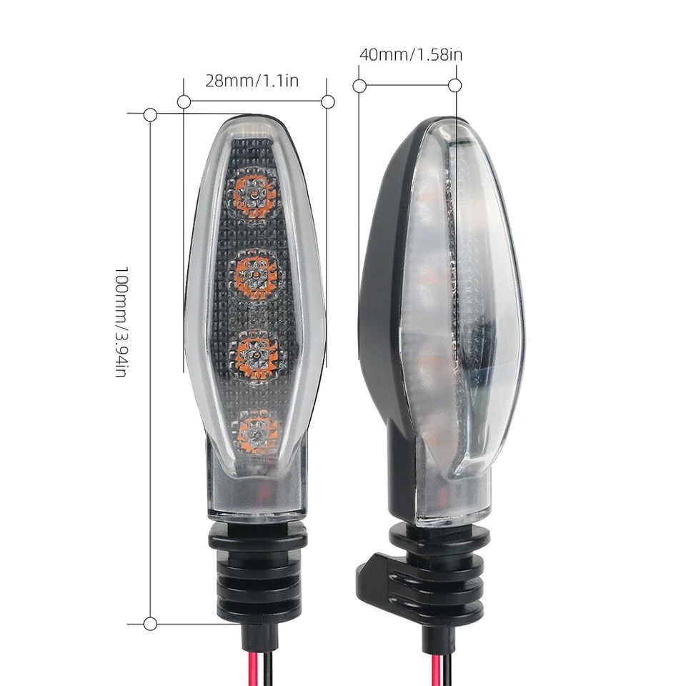 Indicador de señal de giro LED delantero trasero para Street Triple 675 765 1050 1200 Daytona Foto 3 de 4