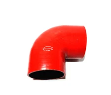 4-Ply Reinforced  5" ID 90 Degree Elbow Silicone Hose Coupler red