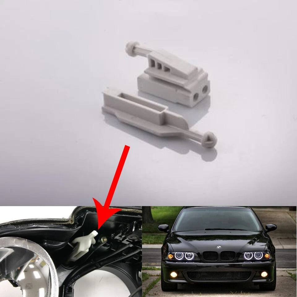 Ajuste de farol BMW E39 528 530 540 M5 2000-0203 halogênio xenônio AngelEyes - Imagem 3 de 4