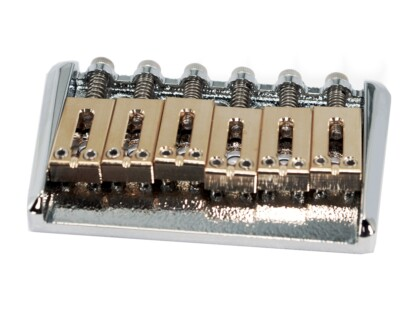 #ad Bridge Hardtail Modern 52.5mm String thru body Chrome Brass Saddle 122625CH $38.99