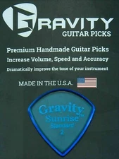 Gravity Guitar Pick  2.0mm Hand Made & Polished in the USA