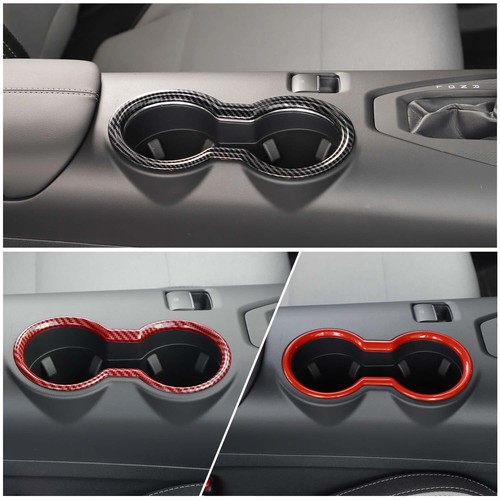 Front Center Water Cup Holder Trim Mount Decor Cover fit for Ford Mustang 2024+ - Picture 10 of 20