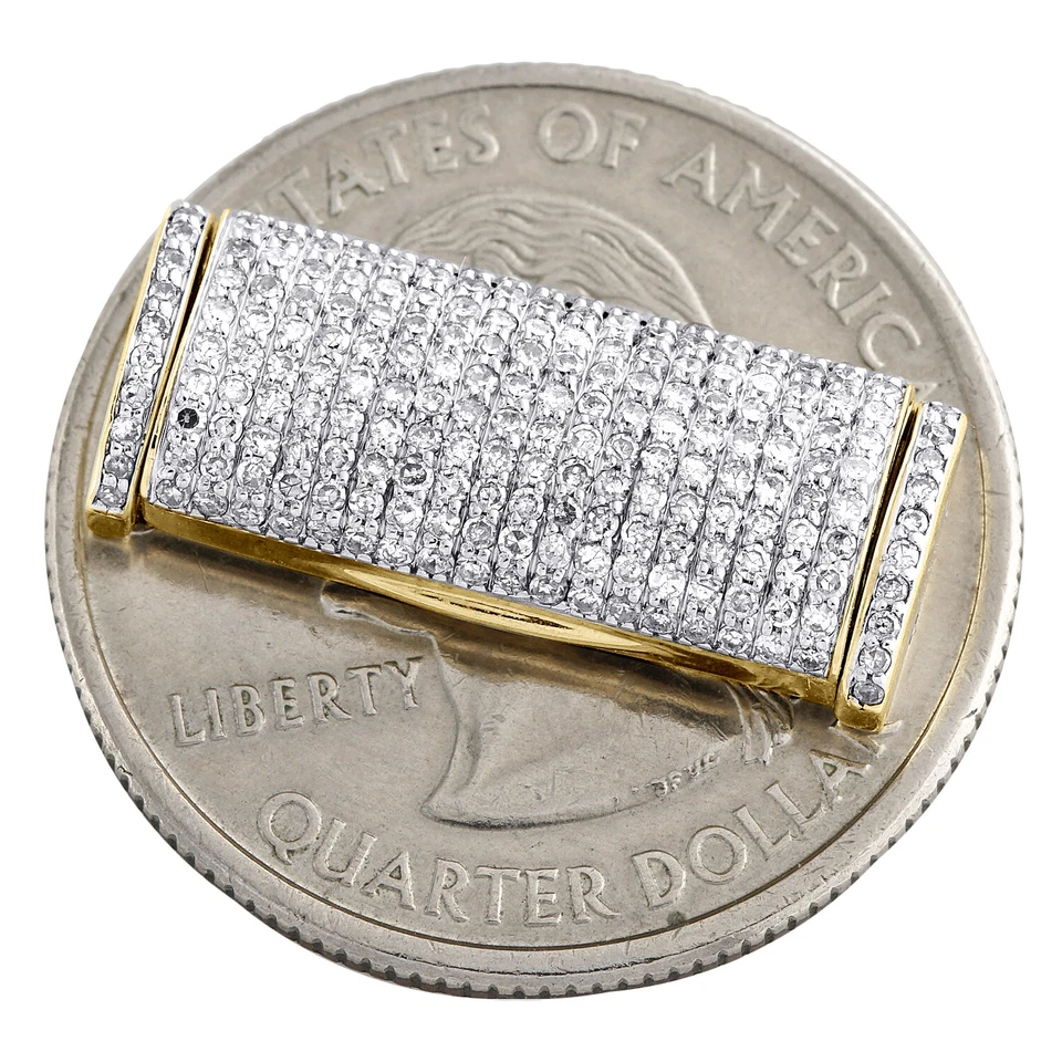 10K Yellow Gold 9mm Diamond Box Clasp Lock Miami Cuban Chain / Bracelet 5/8 CT. - Image 4 of 4