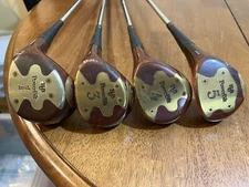 RH Persimmon PowerBuilt Citation 1 3 4 5 Woods Original Grips True Temper Steel