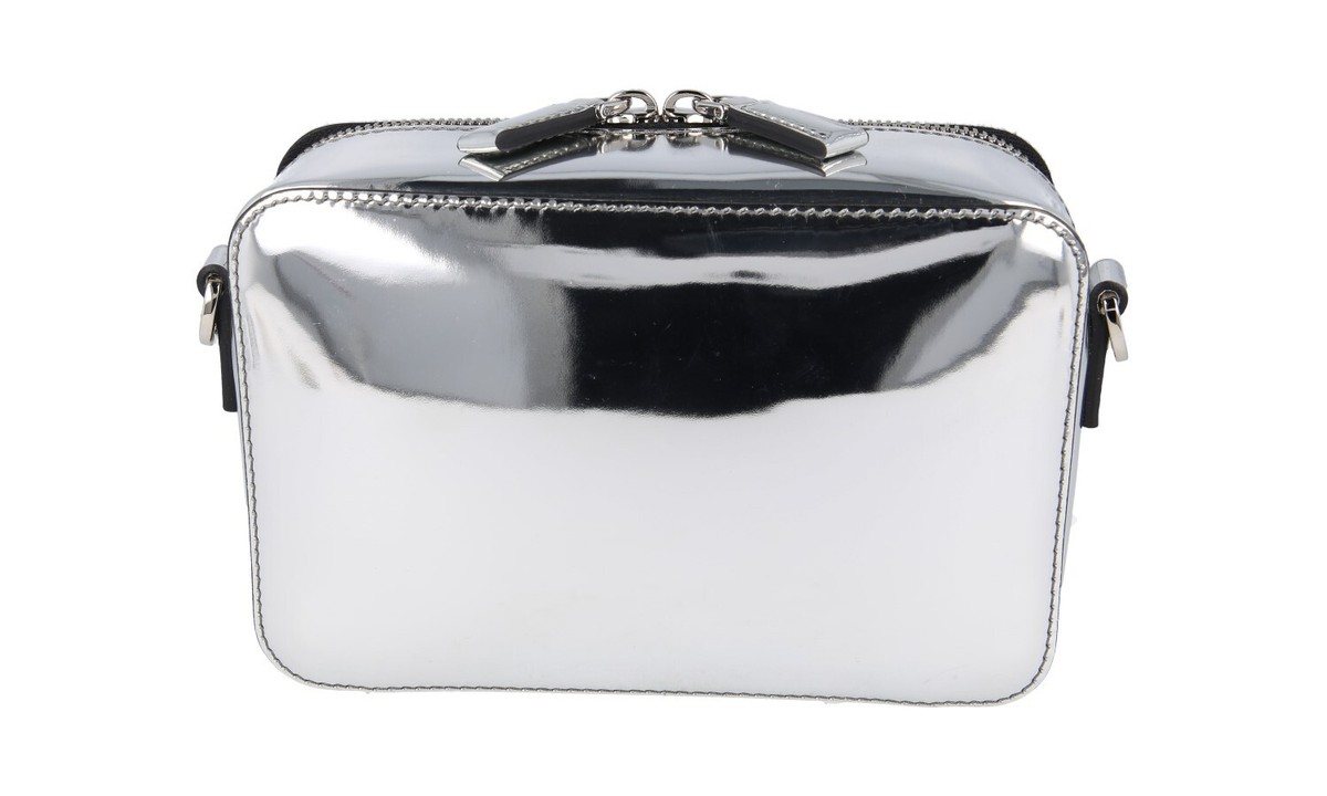 LUXURY PRADA BRIQUE CHROME SHOULDER BAG HANDBAG 2VH070