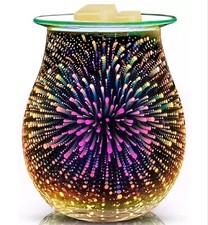 3D Glass Electric Wax Melts Warmer Wax Burner Melter Fragrance Warmer for Home