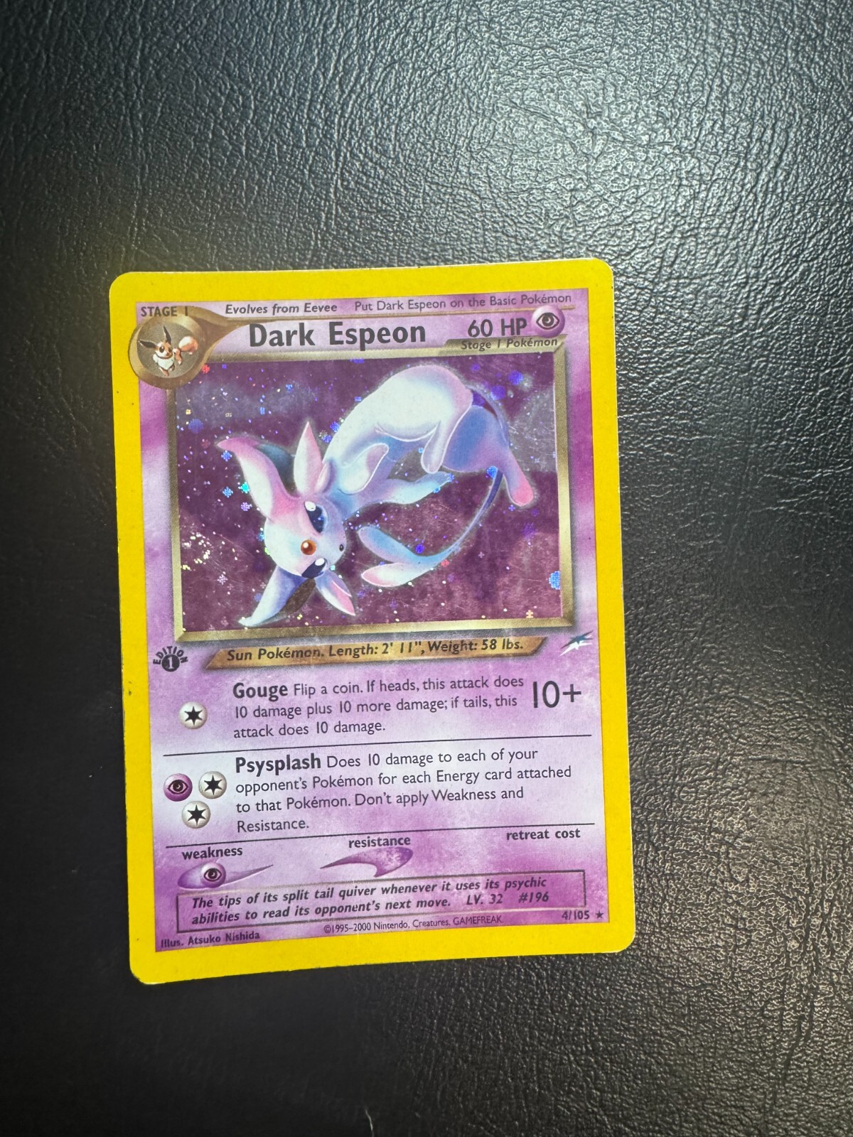 Pokemon Dark Espeon 4/105 Neo Destiny-1st Edition Holo LP