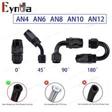 AN4 AN6 AN8 AN10 AN12 Swivel Hose End Fitting Adapter For Oil/Fuel/Gas Hose Line