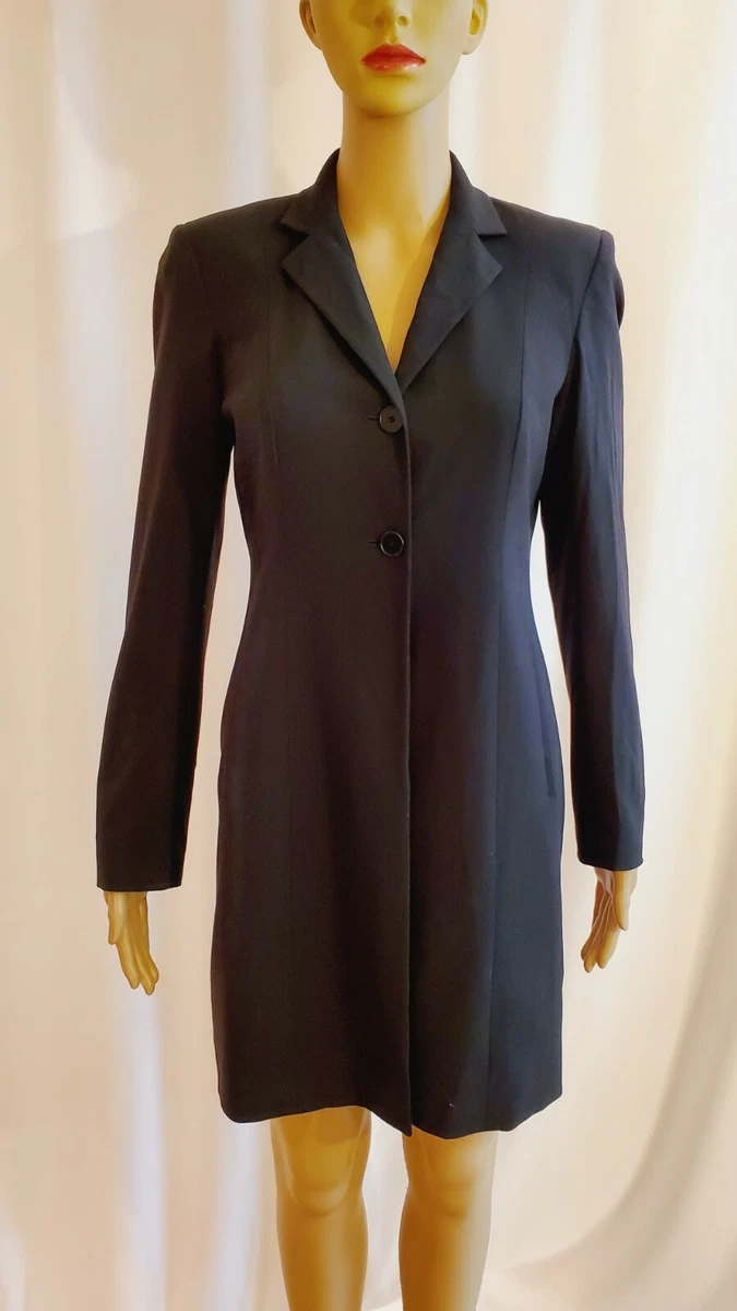 Dkny long best sale blazer