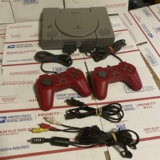 Sony PS1 PlayStation 1 Video Game Console - Gray SCPH-7501   Accessories
