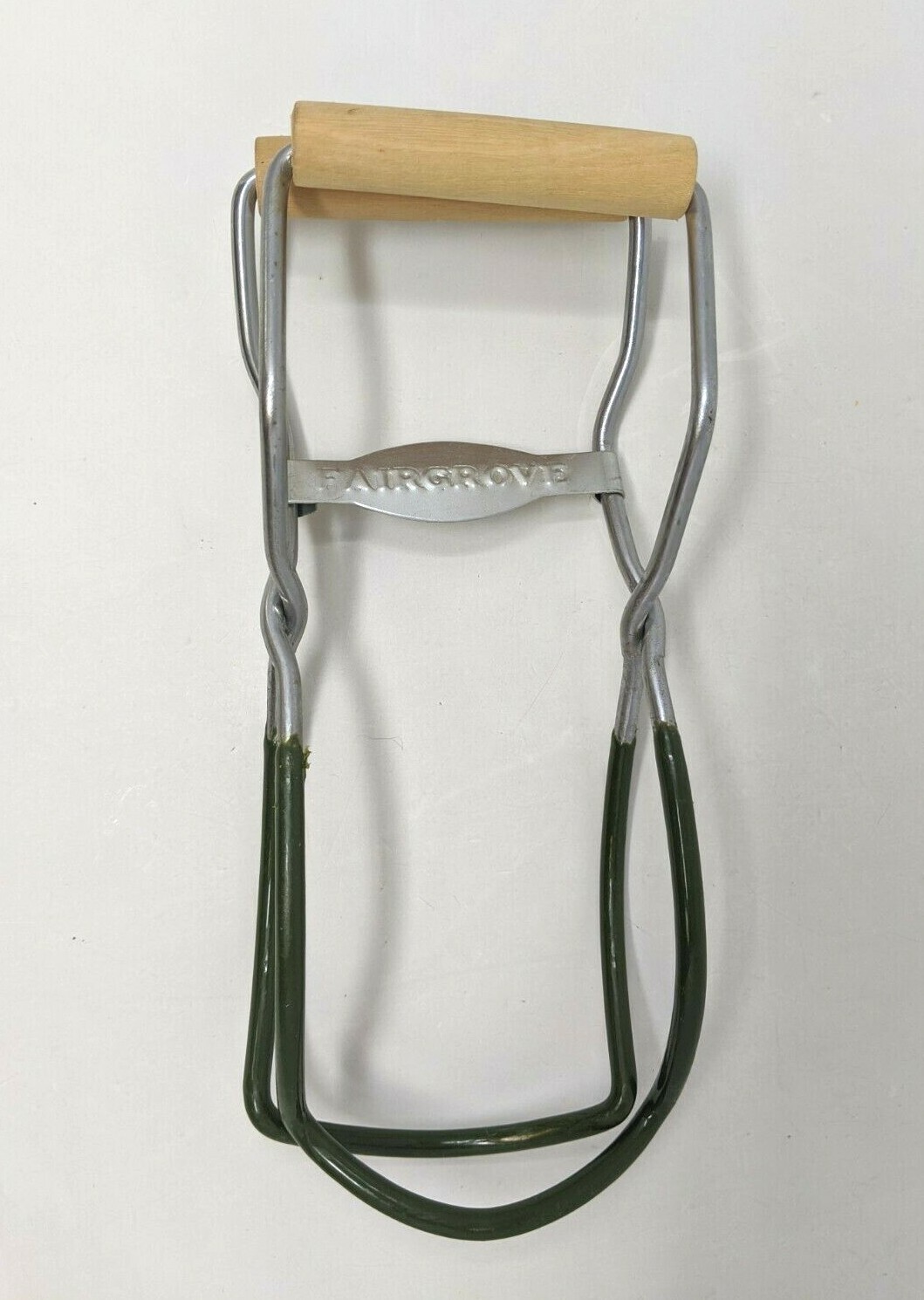 VTG Fairgrove Canning Jar Lifter Grabber Tongs Kitchen Gadget Tool Wood
