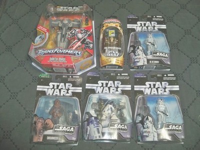 Star Wars Hasbro 2006 Episode 5 + 6 Saga Transformers Titanium Comic Con Lot NIB