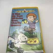 It Was My Best Birthday Ever, Charlie Brown (VHS, 1997, Clamshell) 