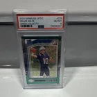 Panini 2024 Donruss Optic Drake Maye #229 Rookie Green Velocity PSA 8