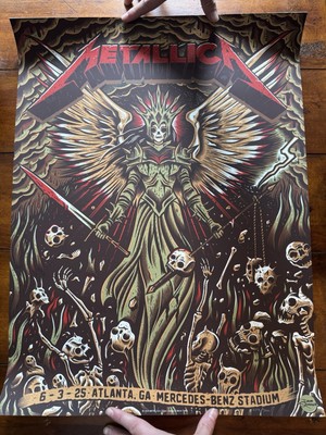 Metallica Atlanta Poster 6/3/2025 M-72 World Tour 339/900 | eBay