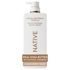Native Moisturizing Body Wash, Clean Gentle 24-Hour Hydration with Shea But...