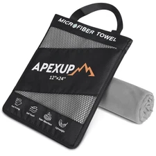 APEXUP Microfiber Travel Towel, Ultra Absorbent Quick Dry Towels, Lightweight...