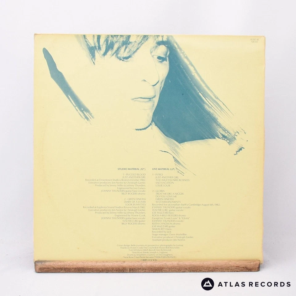 Johnny Thunders In Cold Blood First Press France 12" + LP Vinyl Record - VG+/VG+ - Image 3 of 4