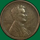 1918-S Lincoln Wheat Cent Choice Very Fine VF+ Coin #40014