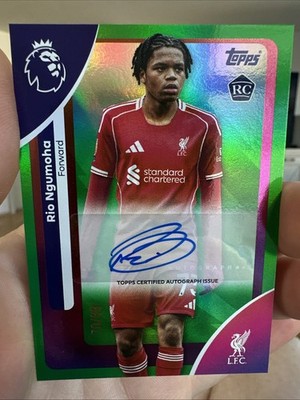 2025-26 Topps Premier League-Autographs Rio Ngumoha, Rio Ngumoha #AC - RNG 70/99