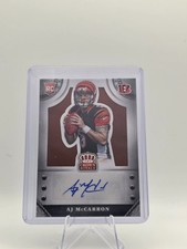 2014 Panini Crown Royale AJ MCCARRON Rookie Signatures Gold Plaid Auto /15 S-AJ
