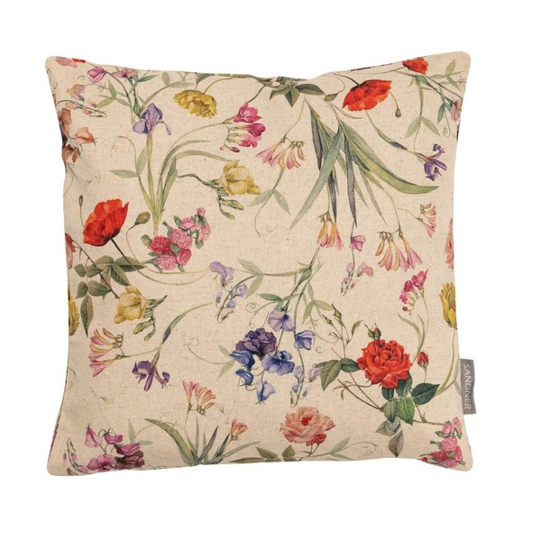 Sandner Wicken KissenhüLle Dekokissen Couchkissen Sofakissen Blumen Sommer 40X40-image