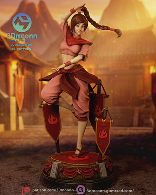 Ty Lee (The Last Airbender) - 3D Printed model kit (Fan Art)