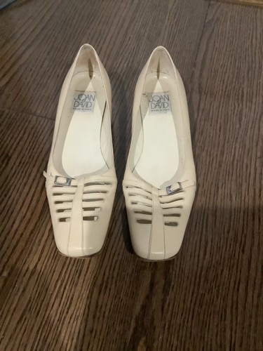 vintage Joan and David bone cream Mary Jane like loafer 90s designer shoes sz 7 - Image 1