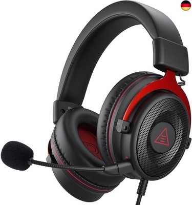 EKSA Gaming Headset, PC Headset mit Abnehmbar Mikrofon mit