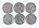 1930-1937 XF/AU Better Condition: Great Detail in Buffalo Horn 6 Coin Lot *766