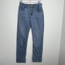 Levi's 514 Jeans Boys 16 Blue Denim Cotton Stretch Medium Wash Straight Leg