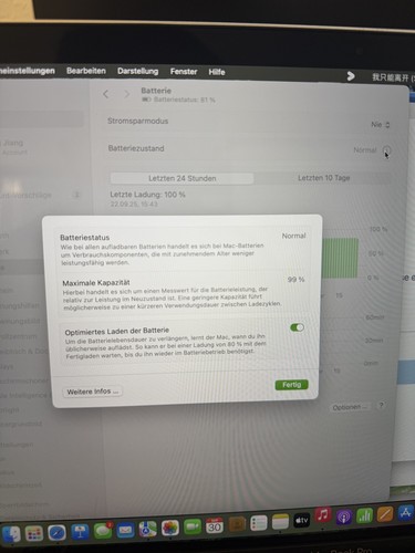 Apple Macbook Pro 13 Zoll, M2, 2022, 512GB, Spacegrau, mit Touchbar - sehr gut - Bild 9 von 10