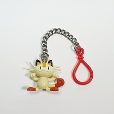 Ancien Rare Porte-clés Nintendo Pokémon Miaouss Meowth 1999 Sacha Pikachu