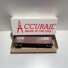 Accurail #5911 HO Scale Soo Line #15537 50' Double-Door Boxcar Built Boxed