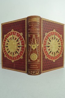 CARTONNAGE MACONNIQUE Elisee RECLUS EUROPE CENTRALE SUISSE ALLEMAGNE 1878