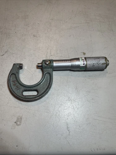 Mitutoyo 0-1” Outside Micrometer .0001” With Carbide Faces And Locking Spindle