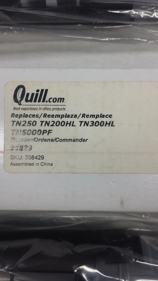 (2) Cartuchos de toner de substituição para TN 250/TN 200HL/TN300HL/TN5000PFL - Imagem 2 de 4
