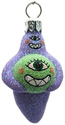 Patricia Breen Cyclops Surprise Purple Orange Halloween Christmas Tree Ornament