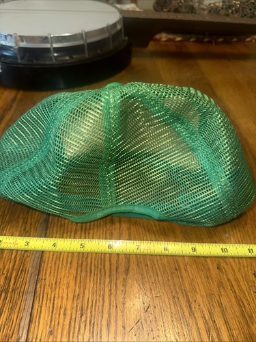 Vintage Oliver Tractor Snapback Trucker Hat Mesh Cap Green MADE IN USA - Bild 5 von 17