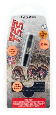 Carlson's Choke Tubes 38008 TSS Turkey 20 Gauge Turkey 17-4 Stainless Steel