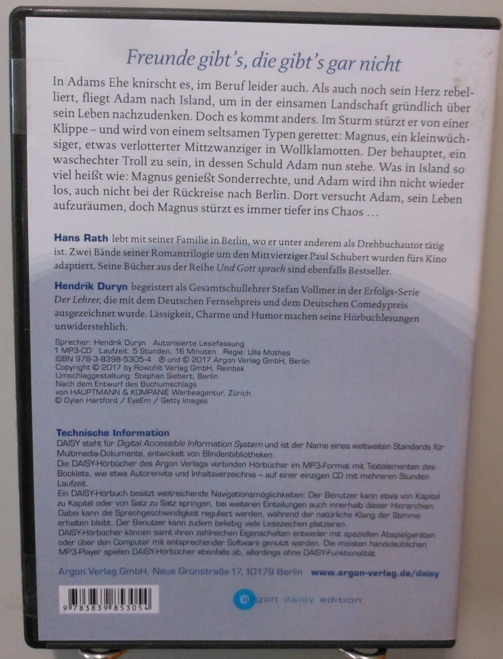 Saufen nur in Zimmerlautstärke Hörbuch MP3CD DAISY Edition Hans Rath Humor T1460 - Bild 2 von 4