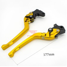 Leve Frizione Freno Moto FXCNC per Kawasaki Pieghevole Pieghevole Racing Oro