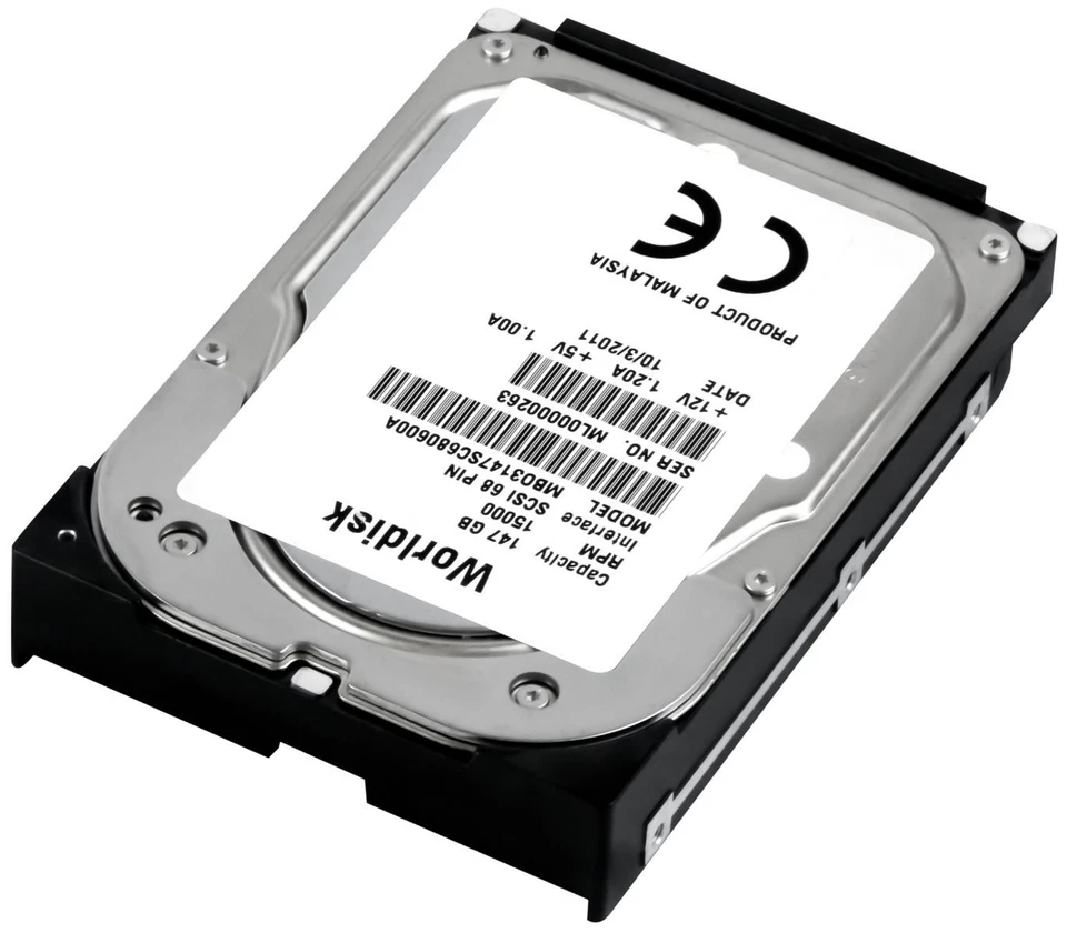 Hard Worldisk 147GB 15000U/Min SCSI U320 68-pin MBO3147SC800600A 3.5 " Inch - Image 3 of 3