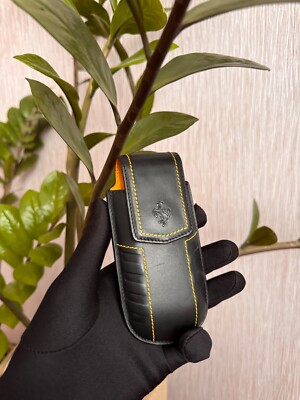 RARE! Authentic Vertu Ascent Ti Ferrari Giallo leather case 
