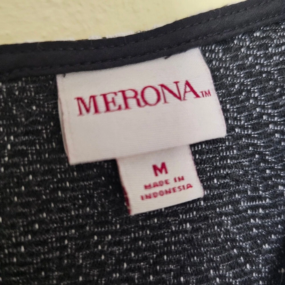 VETEMENTS Abito donna Merona bianco e nero fantasia media corpore capsule business