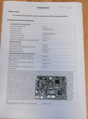 Bosch BMS vom PowerPack 400 voll funktionsfähig! 