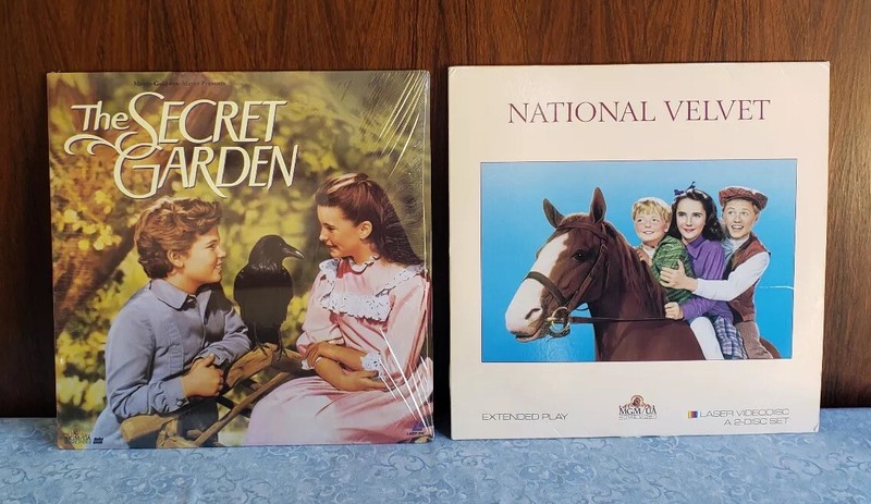 LOT 2 Laserdisc THE SECRET GARDEN Margaret OBrien~NATIONAL VELVET Liz Taylor