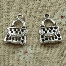 Free Ship 90 pcs tibetan silver handbag charms 21x14mm L-3647